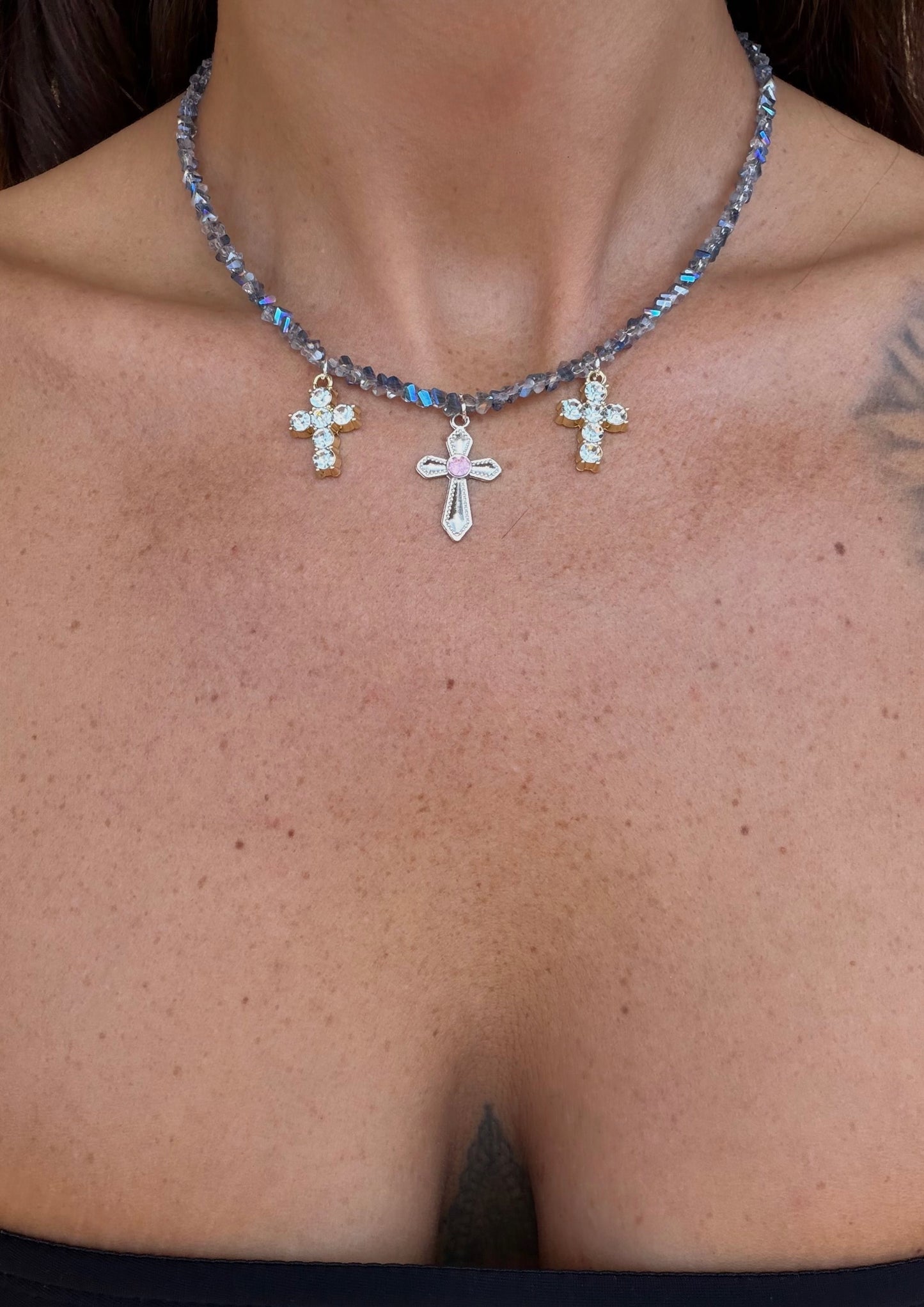 Collana 3 charms Lexie π