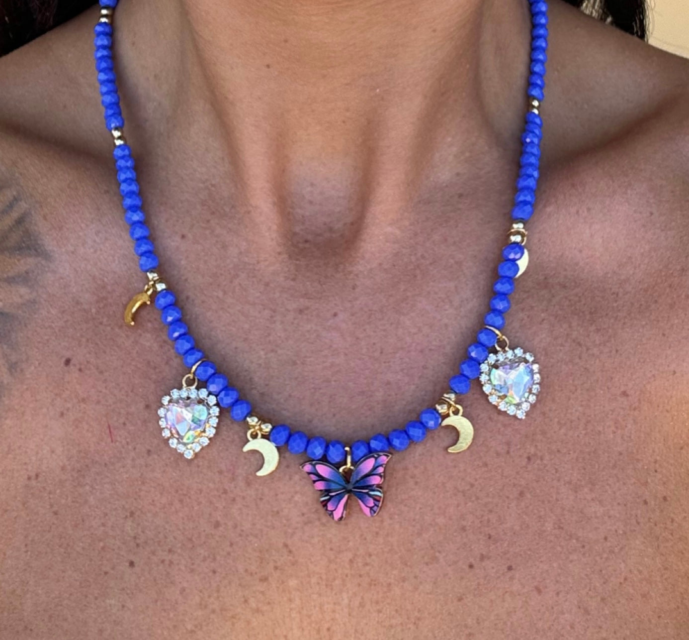 Collana perle blu butterfly 🦋