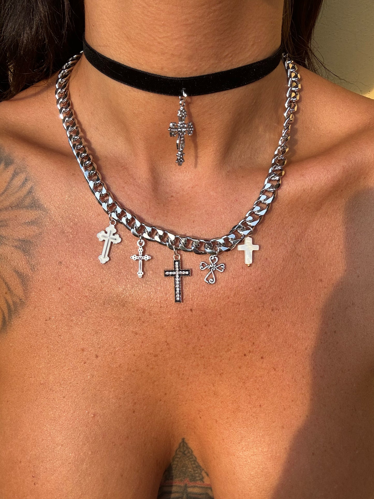 Set croci argento