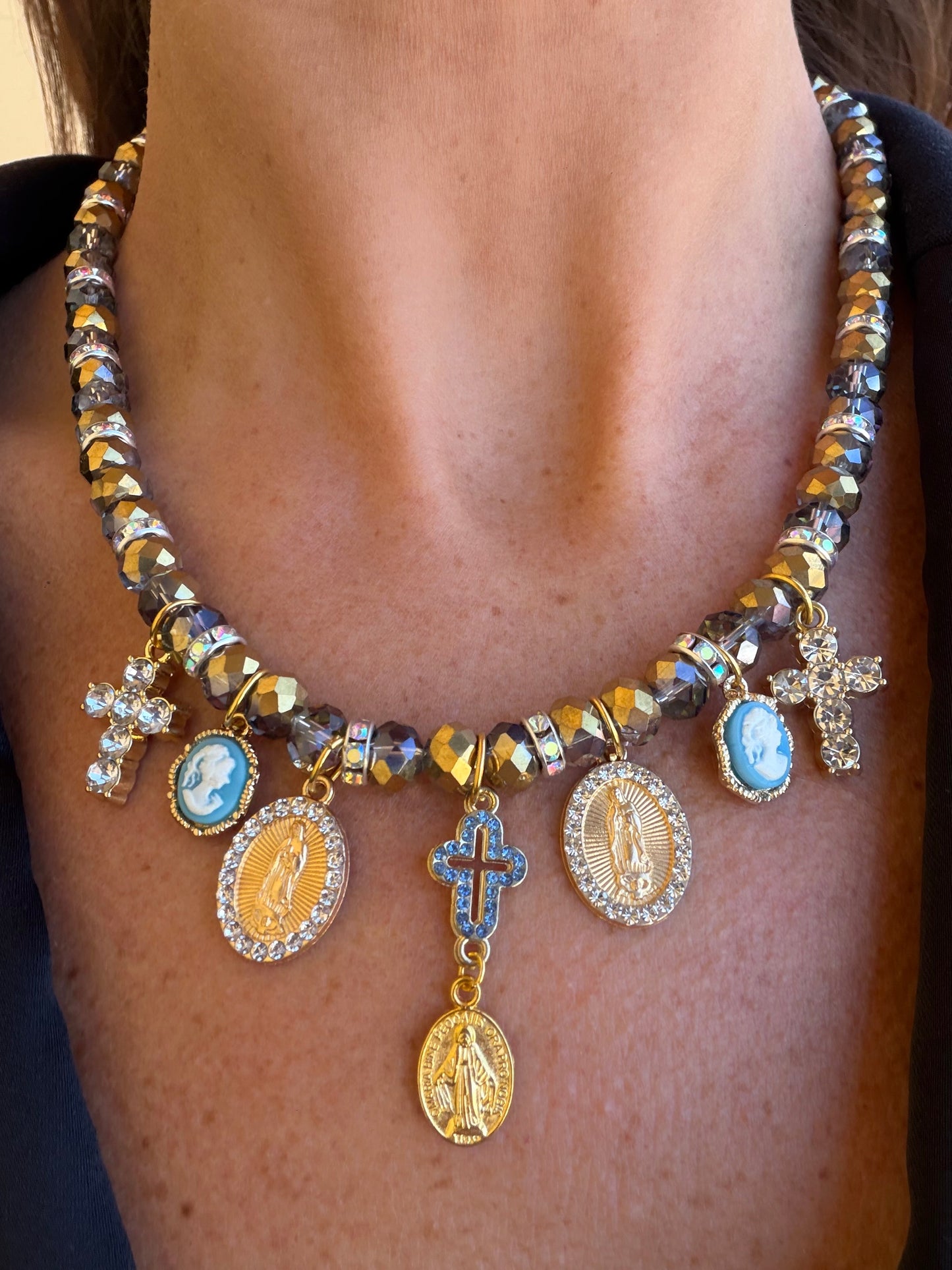 Collana con perline in vetro Isidora ✨