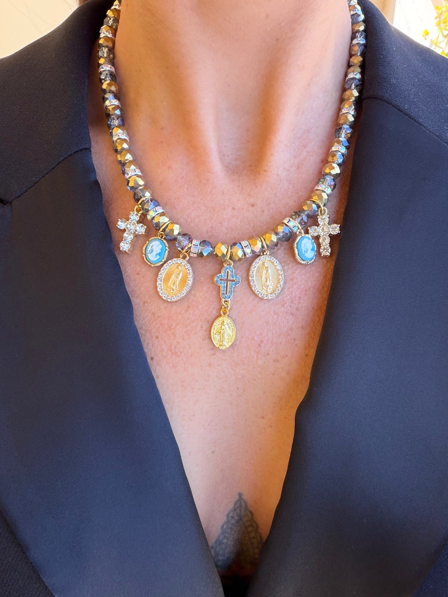 Collana con perline in vetro Isidora ✨
