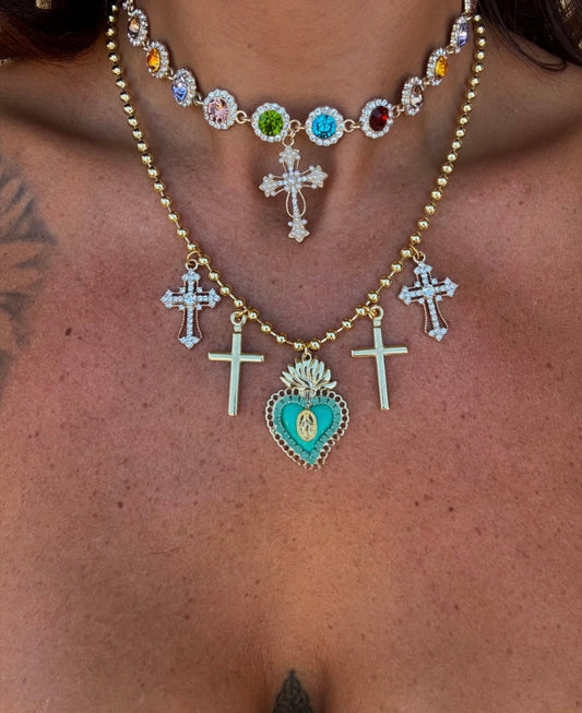 Set cuore sacro blue 💙